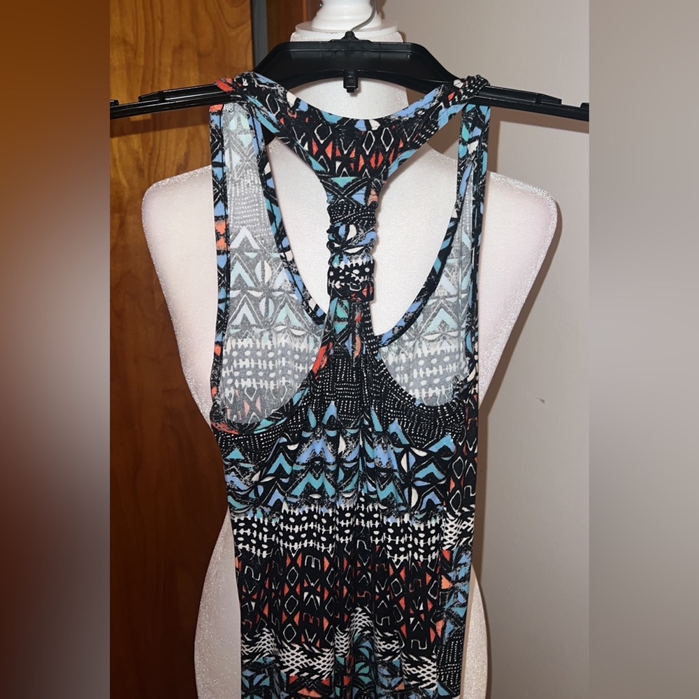 Aztec Print Pattern Adjustable Halter Stretchy Ma… - image 6